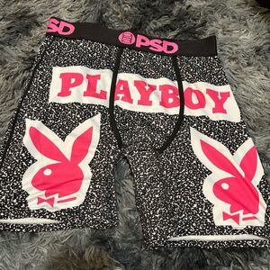 PSD Black and Pink Graphic Boxer Briefs